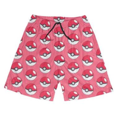 Imagem de Short Praia Shorts Banho Bermuda Verão Bolas Cartoon Pokemon 147 - SMO