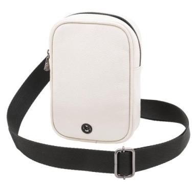Imagem de Bolsa Crossbody de Couro Mariart Lolla Pop, Off white