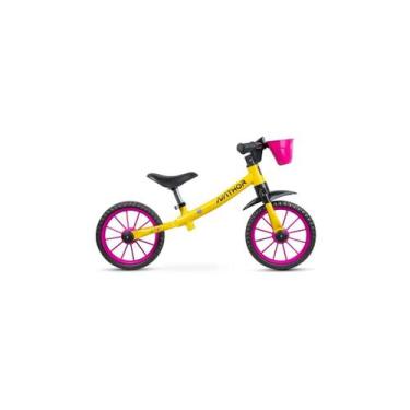 Imagem de Bicicleta nathor balance garden aro 12 sem freio, BALANCE, Amarelo
