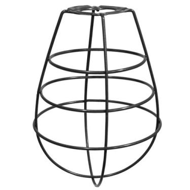 Imagem de Cupula de Aramado Lampshape Preto Para Pendentes e Abajures - Jota Ilu
