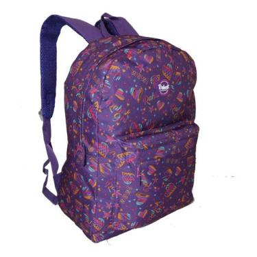 Imagem de Mochila Coração Feminina Rabisk Costas Preta Cores, Coração