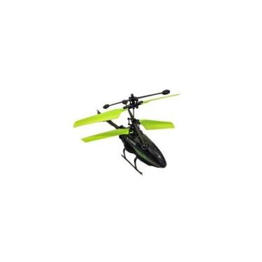 Imagem de Brinquedo Helicóptero Voador Com Sensor de Mão Preto Verde 48718 - Toy