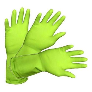 Imagem de Luva De Látex Sanro Multiuso Verde Kit 3