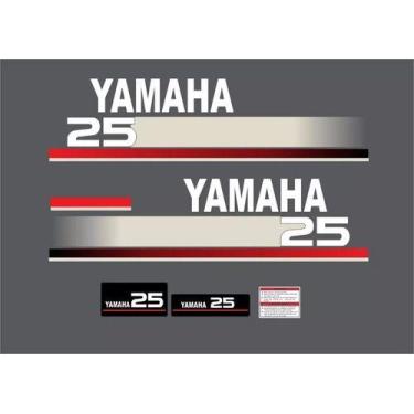 Imagem de Kit Adesivo Motor De Popa Yamaha 25 Hp Ano 1996 - SPTS