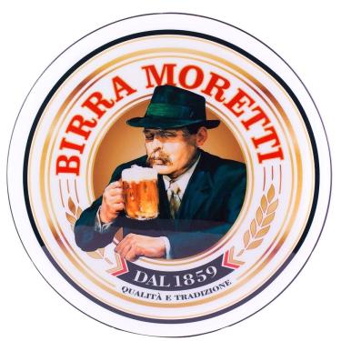 Imagem de Luminoso de Parede Cerveja Birra Moretti Retrô Vintage P Bar, Garagem, Churrasqueira, Espaço Gourmet
