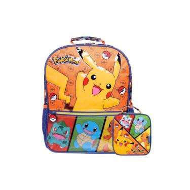 Imagem de Kit Escolar Mochila De Costas+Lancheira Térmica Pokemon
