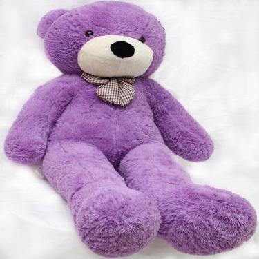 Imagem de Urso roxo lilás pelúcia grande 140 cm 1,4 mts para presente - Casa Dos