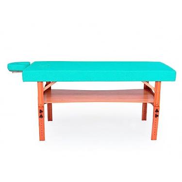 Imagem de Maca Beauty Spa Fixa com Regulagem de Altura - Arktus - Verde Claro