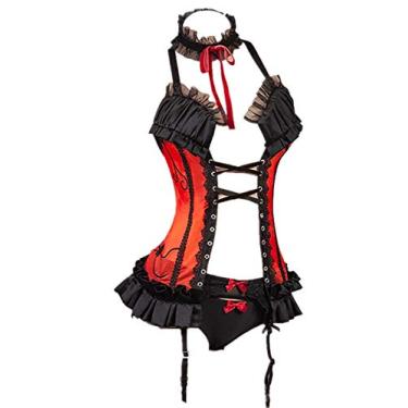Imagem de Date A Live Cosplay Costume Kurumi Tokisaki Cosplay Costume Nightmare Halloween Costume Full Set (Female M,Size)