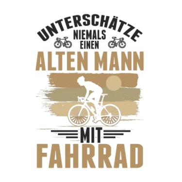 Imagem de Fahrrad Notizbuch: Fahrrad Alter Mann Radfahrer BMX Radsportler / 6x9 Zoll / 120 linierte Seiten