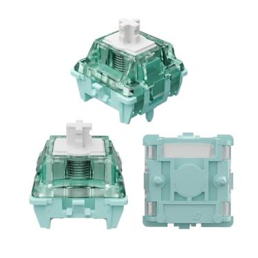 Imagem de GUYEKS Interruptores de Teclado Magnéticos Gateron Jade Pro, Pré-Lubrificados de Fábrica Linear, Configuração Livre, Pré-Curso, Interruptores de Mola 20 Mm Mais Longos, Apenas para Teclado Magnético P