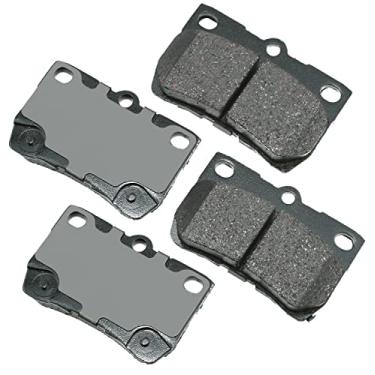 Imagem de Akebono ACT1113 Proact Kit de pastilhas de freio a disco de cerâmica ultra premium, cinza