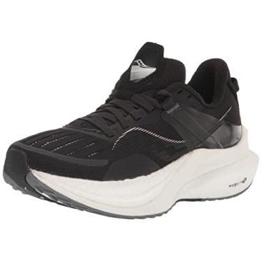 Imagem de Saucony Tênis feminino Tempus, Preto/neblina, 42