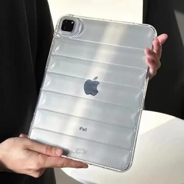 Imagem de Capa Anti-Impacto Puffer Air 11, 10.2, 5th, 6th, 8th, 9th Geração, 10.2, 5th, 6th, 9.7, Pro 11, 12.9 Polegada, Mini 6, 4, 5, Air 11, 2024 (Transparente, Pro 11 2018)