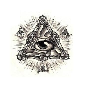 Imagem de Tatuagem Temporária Pirâmide Olho De Hórus - 3I