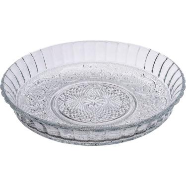 Imagem de Petisqueira Redonda Centro Mesa Em Vidro Transparente 30cm