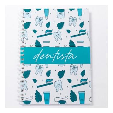 Imagem de Caderno Universitário 100fls Odontologia Profissões - Serv Color, Dent