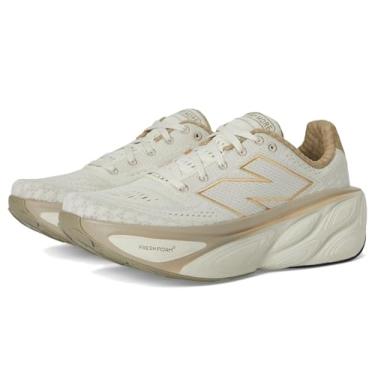 Imagem de New Balance Tênis de corrida feminino Fresh Foam X More V5, Linho/grés/dourado metálico, 10 Wide