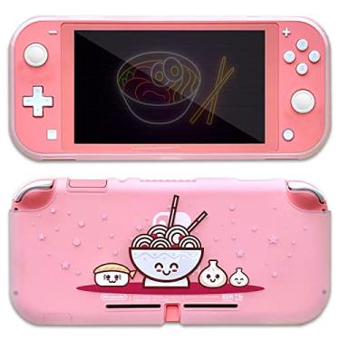 Imagem de BelugaDesign Conjunto de interruptores de sushi Ramen | Estojo Japonês fofo Kawaii Pastel | Capa de capa com pegas para polegar compatível com Nintendo Switch (Switch Lite, Clear)