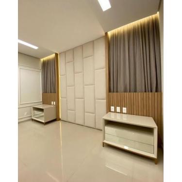 Imagem de Cabeceira Dominó 2,30X1,60 Em Módulos Estofados Várias Cores - CasaBel