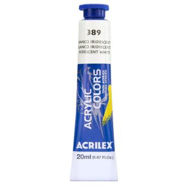 Imagem de Tinta Acrylic Colors Acrilex 20ml 389 Branco Iridescente, 389 - BRANCO