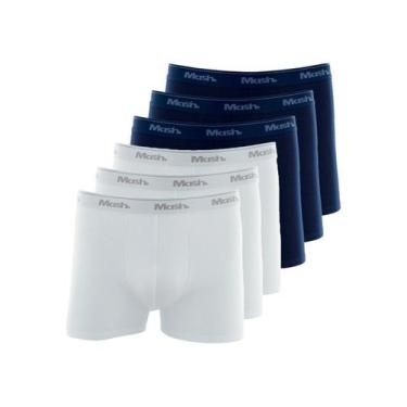 Imagem de Kit com 6 Cuecas Boxer Mash 170.26 Colorido, Branco, GG