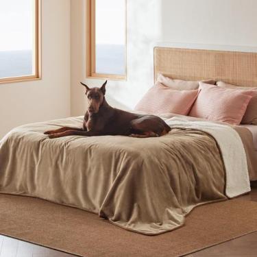 Imagem de Cobertor Impermeável Bedsure Sherpa Fleece King Size para Cama