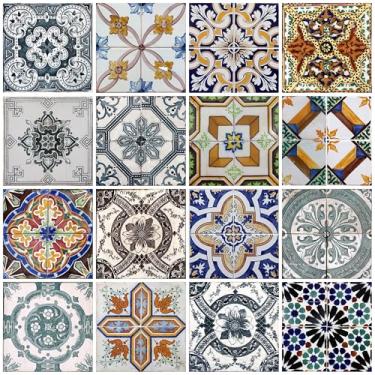 Imagem de Papel De Parede 10m Lavável Azulejo Mosaico Adesivo