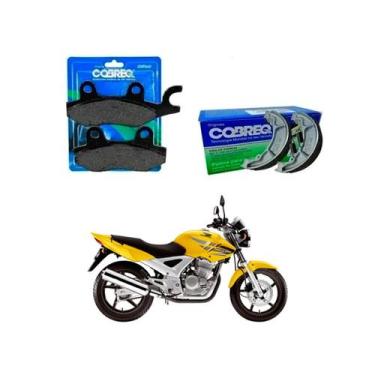 Imagem de Kit Troca Freio Cobreq Pastilha + Lona Cbx Twister 250 Cb300