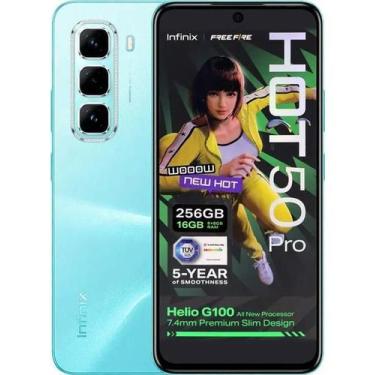 Imagem de Smartphone Infinix HOT 50 Pro NFC Dual SIM de 256GB 16GB RAM Glacier B