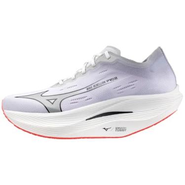 Imagem de Mizuno Tênis de corrida feminino Wave Rebellion Pro 2, Branco/Harbor Mist, 8