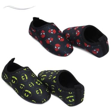 Imagem de Kit 2 Sapatilhas Infantis Nautica Personagens Unissex Tenis Areia Agua