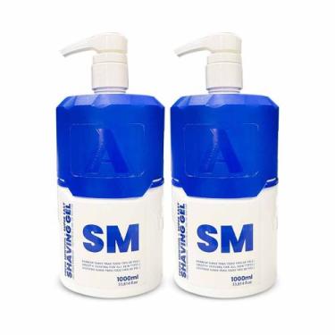 Imagem de Kit 2x Shaving Gel De Barbear Menthol SM 1000ml Alfa Look's