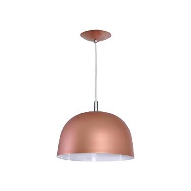 Imagem de Lustre Pendente Color Dome 1 Lamp E27 Rosê