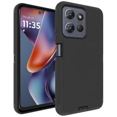 Imagem de Aliruke Capa para Moto G 5G 2025, proteção contra quedas de 4,9 m, com capa à prova de poeira, capa de telefone resistente à prova de choque de 3 camadas para Motorola Moto G 5G (2025), preta