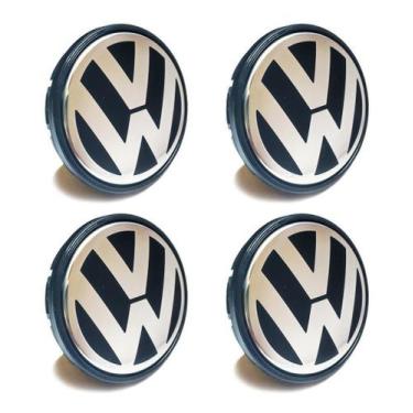 Imagem de Kit Calotinha Meio Tampa Roda Original Vw Gol G5 G6 Fox 56mm - GFM