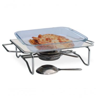 Imagem de Rechaud Retangular Pequeno 240 X 200mm Chapa Alumínio 511