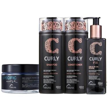 Imagem de Kit Truss Curly - Shampoo 300ml + Condicionador 300ml + Leave-in Fix 2