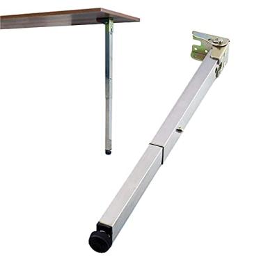 Imagem de Pernas telescópicas para móveis, pernas dobráveis para móveis de metal, pernas ajustáveis para armários de aço inoxidável, para bares, mesas de sala de jantar, mesas, etc., 1