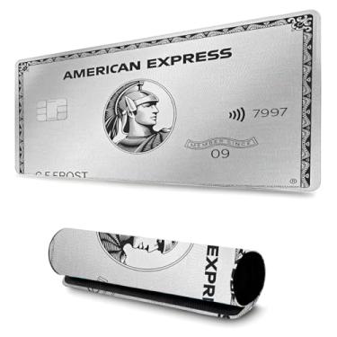 Imagem de Mouse Pad Gamer Profissional Confortável Antiderrapante Escritório e Games 90x40 - Platinium Card