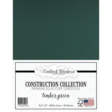Imagem de Papel Cartolina Foundations: 21,6 x 27,9 cm Capa – 25 folhas de Cardstock Warehouse, Timber Green, 25