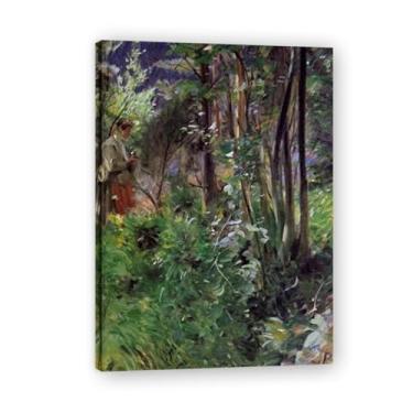Imagem de LKXGRRSFG Impressões em tela A Woman in a Forest Anders Zorn - Arte de obra-prima sueca, decoração de parede serenidade de verão e coleção de galeria doméstica 50 x 70 cm