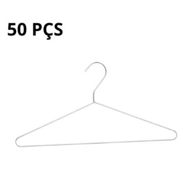 Imagem de Cabide para Roupas Tintureiro sem Cava em Aço Cromado Reforçado - Crom