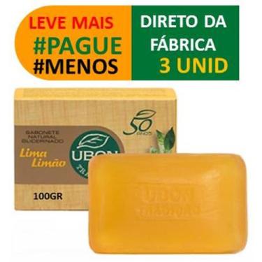 Imagem de Kit com 3 Sabonetes Glicerina Vegetal Lavanda Barra Glicerinado  C/ Ol