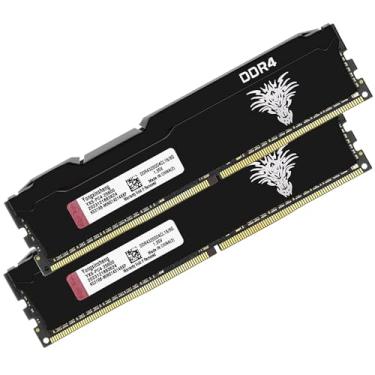 Imagem de Yongxinsheng Kit DDR4 3200MHz 16GB (8GBx2) Desktop RAM PC4-25600 UDIMM Non-ECC Unbuffered 1.35V 288-Pin CL16 PC computador módulo de atualização de memória suporte de memória XMP 2.0 Overclocking