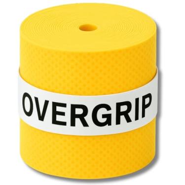 Imagem de Kit 6 Overgrips Para Raquete Tênis e Beach Tennis Alta Aderência, Fácil Aplicação, Conforto na Pegada, Secagem Rápida e Excelente Custo-Benefício KOALAECOM® (Amarelo)