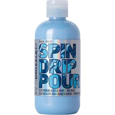 Imagem de FolkArt, Tinta para despejar fluido premium Sky Drizzle Flash pré-misturada 266 ml, perfeita para projetos de artes e artesanato em ambientes internos e externos, 50407