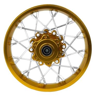 Imagem de BeaxTurbo Racing Upgrade Parts CNC Aluminum Rear Spoke Wheel for Losi Promoto MX 1/4 Gold Ring LOS46003 (Gold-Gold)