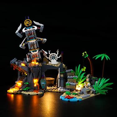 Imagem de GEAMENT LED Light Kit Compatible with Lego The Keepers'Village - Lighting Set for NINJAGO 71747 Building Model (Model Set Not Included)