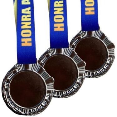 Imagem de Kit 100 Medalhas, Medalha Honra ao Mérito Esportes, Premiação Medalha 